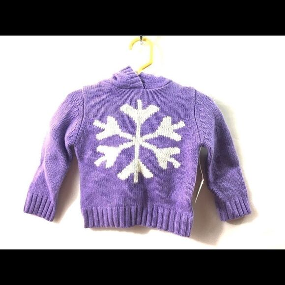 Girl Hoodie Sweater Lilac 12 mo NWT - Picture 1 of 6